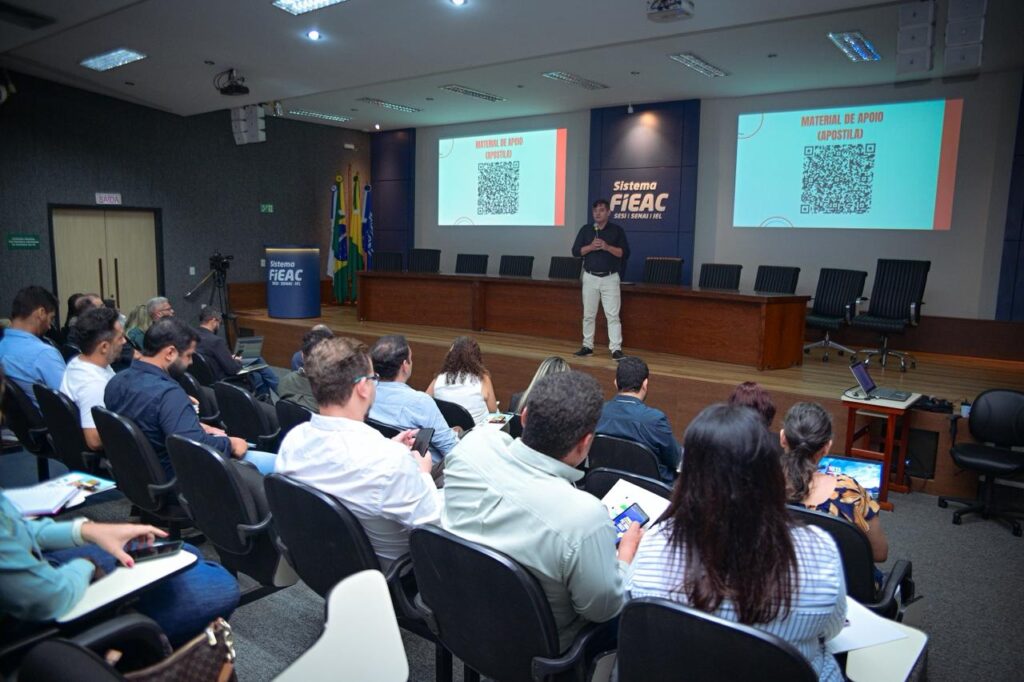 Atividade foi realizada no auditório da Fieac em Rio Branco. Foto: Ingrid Kelly/Secom