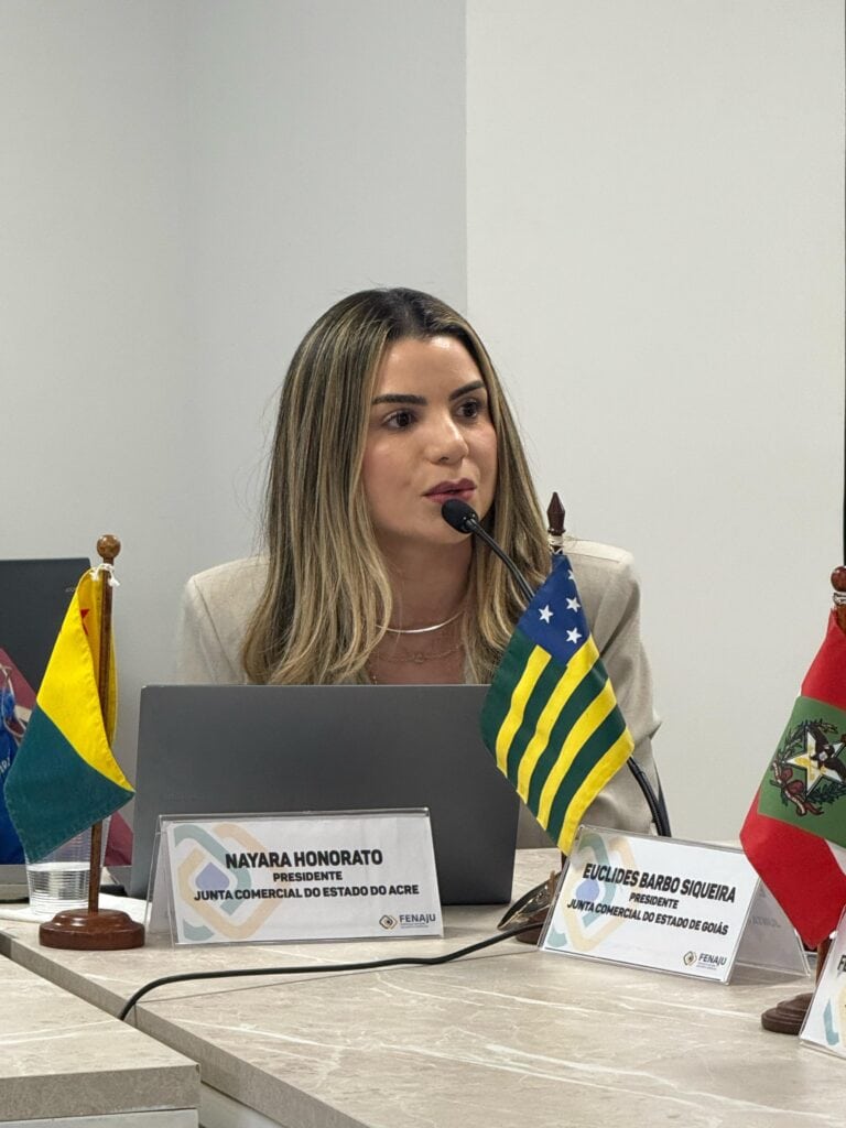 Presidente da Juceac, Nayara Honorato, foi empossada como vice-presidente da Região Norte, reforçando a importância do Acre no cenário nacional. Foto: cedida