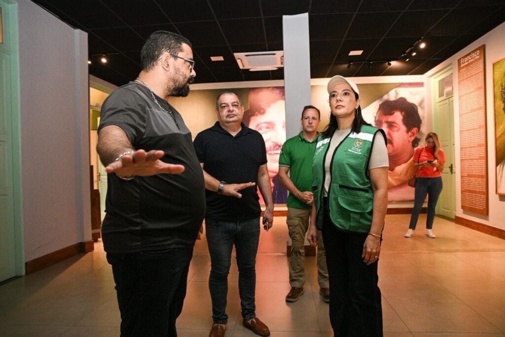 Espaço do Museu dos Povos Acreanos passa pelos últimos ajustes para a realização do Feirão. Foto: Clemerson Ribeiro/Secom
