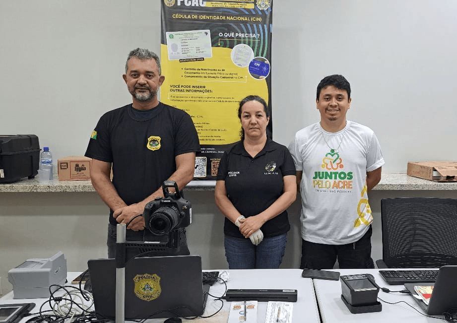 Instituto de Identificação do Acre supera 85 mil Carteiras de Identidade Nacional impressas em 2026. Foto: arquivo/ PCAC