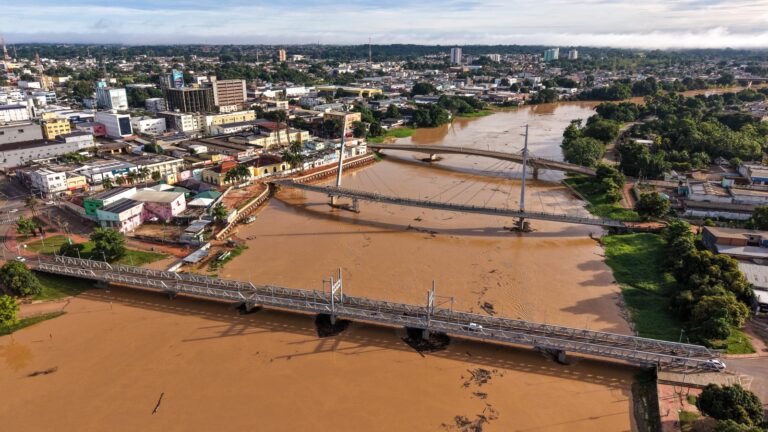 Rio Acre atinge 15,14 metros na capital e Defesa Civil intensifica monitoramento das chuvas no interior