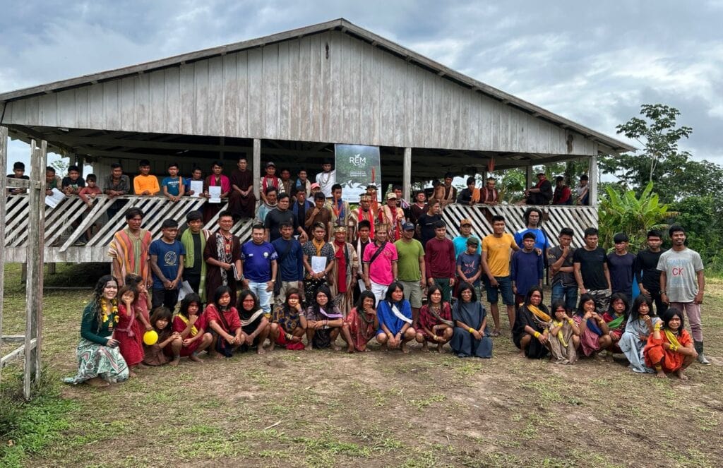 Terra indígena Kulina do Igarapé do Pau, no Alto Rio Envira, em Feijó, foi uma das contempladas pelo edital Boas Ideias Geram Impacto. Foto: cedida
