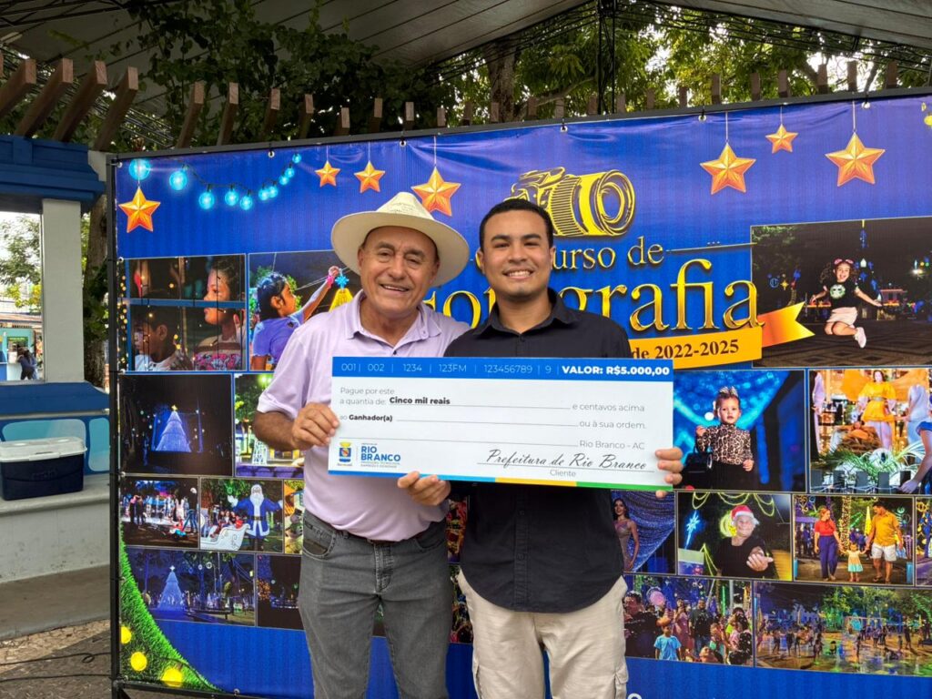 Esta foi a primeira vez Samuel Moura participou do prêmio de fotografia realizado pela prefeitura de Rio Branco. Foto Ton Lindoso