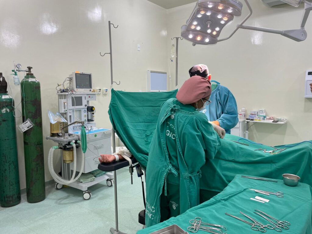 Programa Opera Acre realizou um mutirão com 30 cirurgias ginecológicas no Hospital Dr. Manoel Marinho Monte. Foto: Sesacre