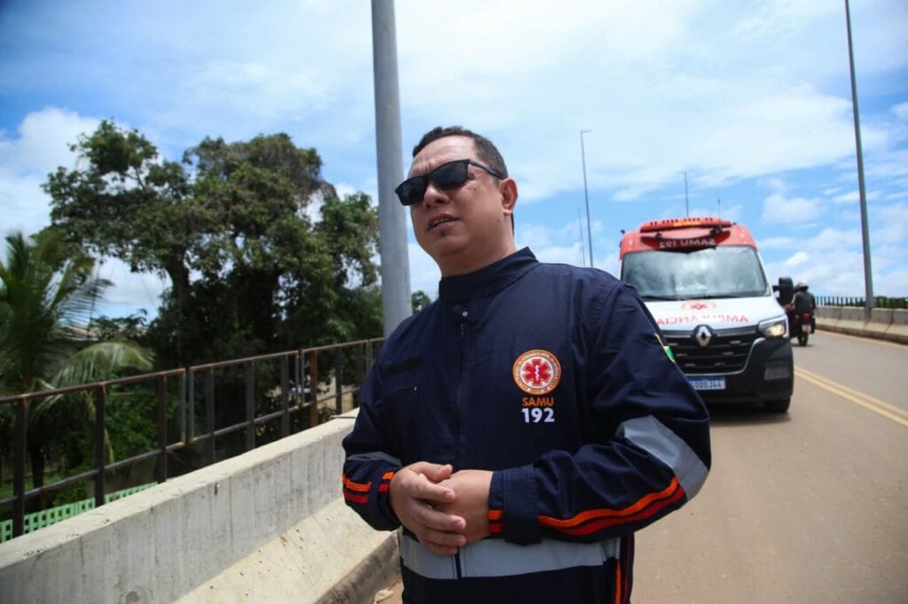 Socorrista relata que ponte agilizou atendimento de emergência na cidade. Foto: Dhárcules Pinheiro/Secom