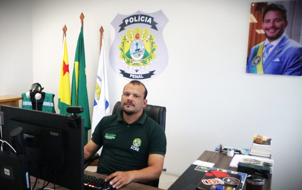 Presidente do Iapen, Marcos Frank Costa, ressalta que a a instituição trabalha para ressocializar pessoas privadas de liberdade. Foto: José Lucas Gaia/Iapen
