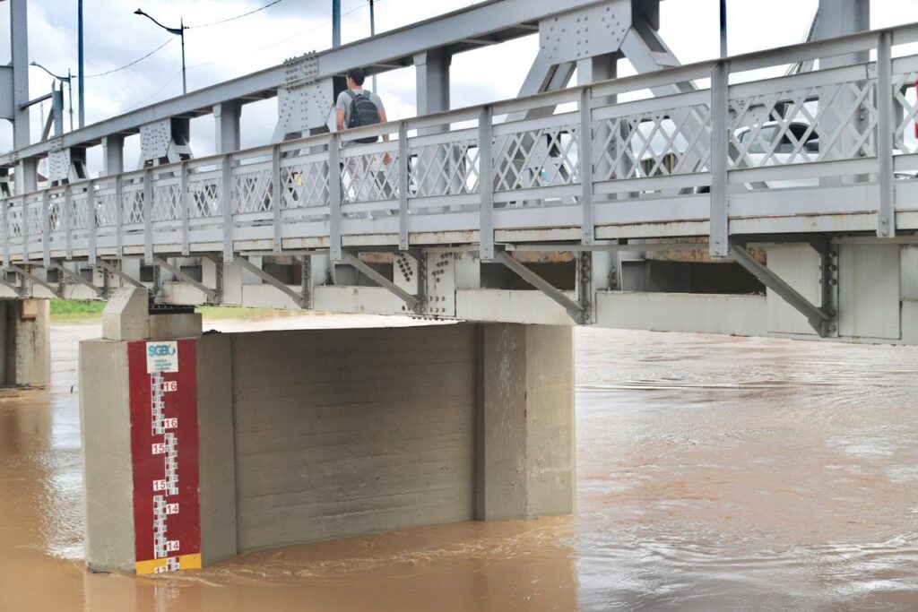 Imagem registra monitoramento hidrológico divulgado na manhã desta segunda-feira, 30. Foto: Alice Leão