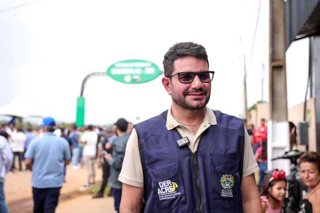 Governador destacou que estrada impulsiona desenvolvimento no Acre. Foto: José Caminha/Secom