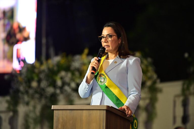 Pronunciamento para posse da governadora do Estado do Acre, Mailza Assis, para solenidade de transmissão do cargo do governador Gladson Camelí para vice-governadora